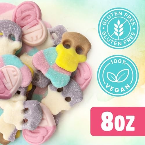 Sour Gummy Candy Mix – Geeoollah – Swedish Style Vegan Gelatin Free Skulls