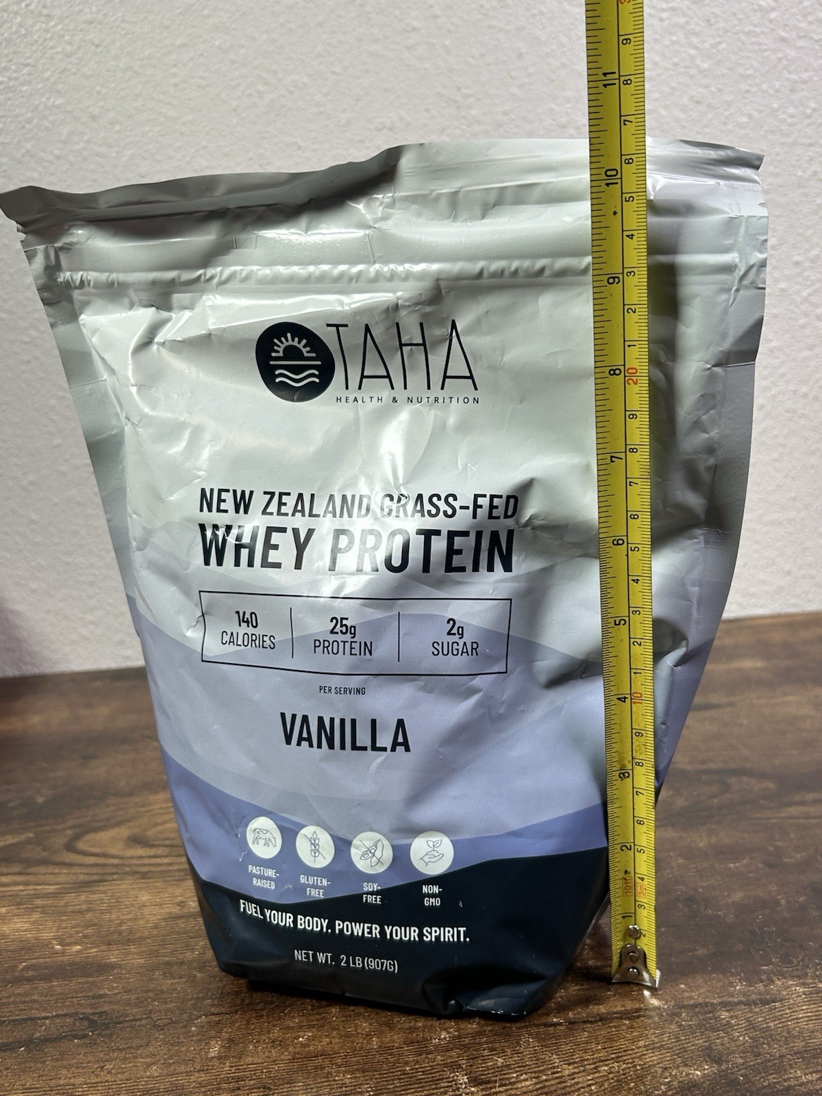 Taha Health Nutrition Vanilla Flavored Whey Protein Concentrate Powder, 25g