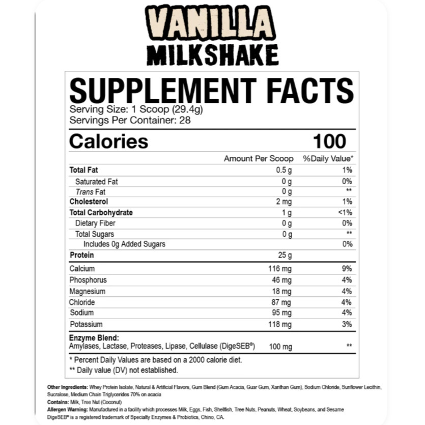 Axe & Sledge Farm Fed Vanilla Milkshake Whey Protein