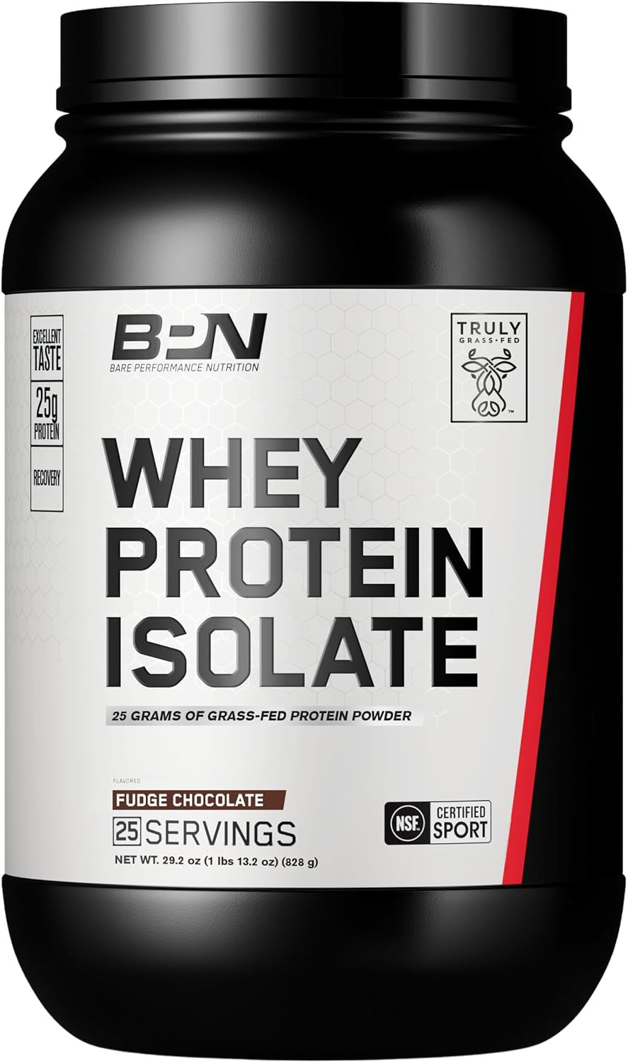 , BPN Whey Protein Isolate, Fudge Chocolate, 25G Protein per Serving, 25 Serving