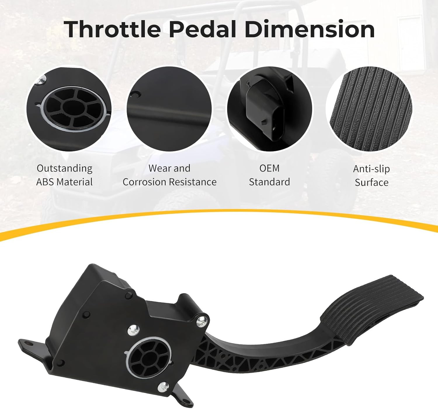 4014989 Throttle Pedal Foot Gas Pedal for Polaris Ranger 500 570 900 1000 ETX EV