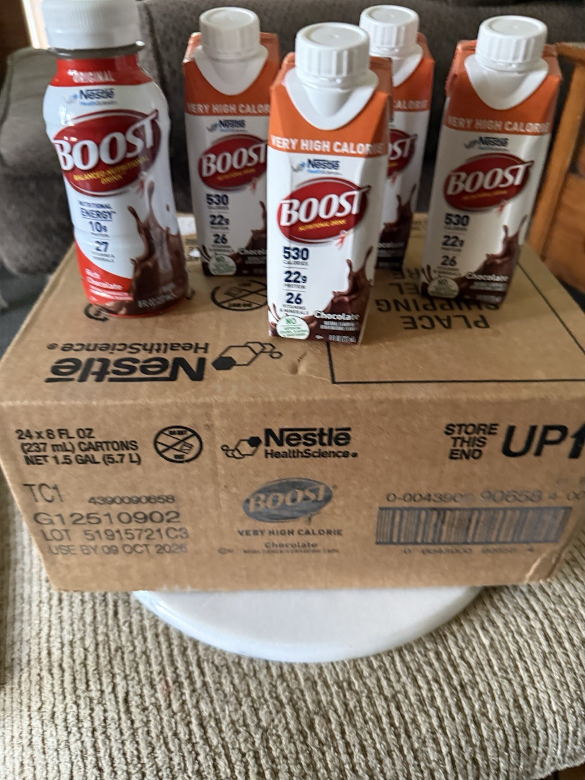 24-carton case of Nestle BOOST Very High Calorie (Rich Chocolate flavor)