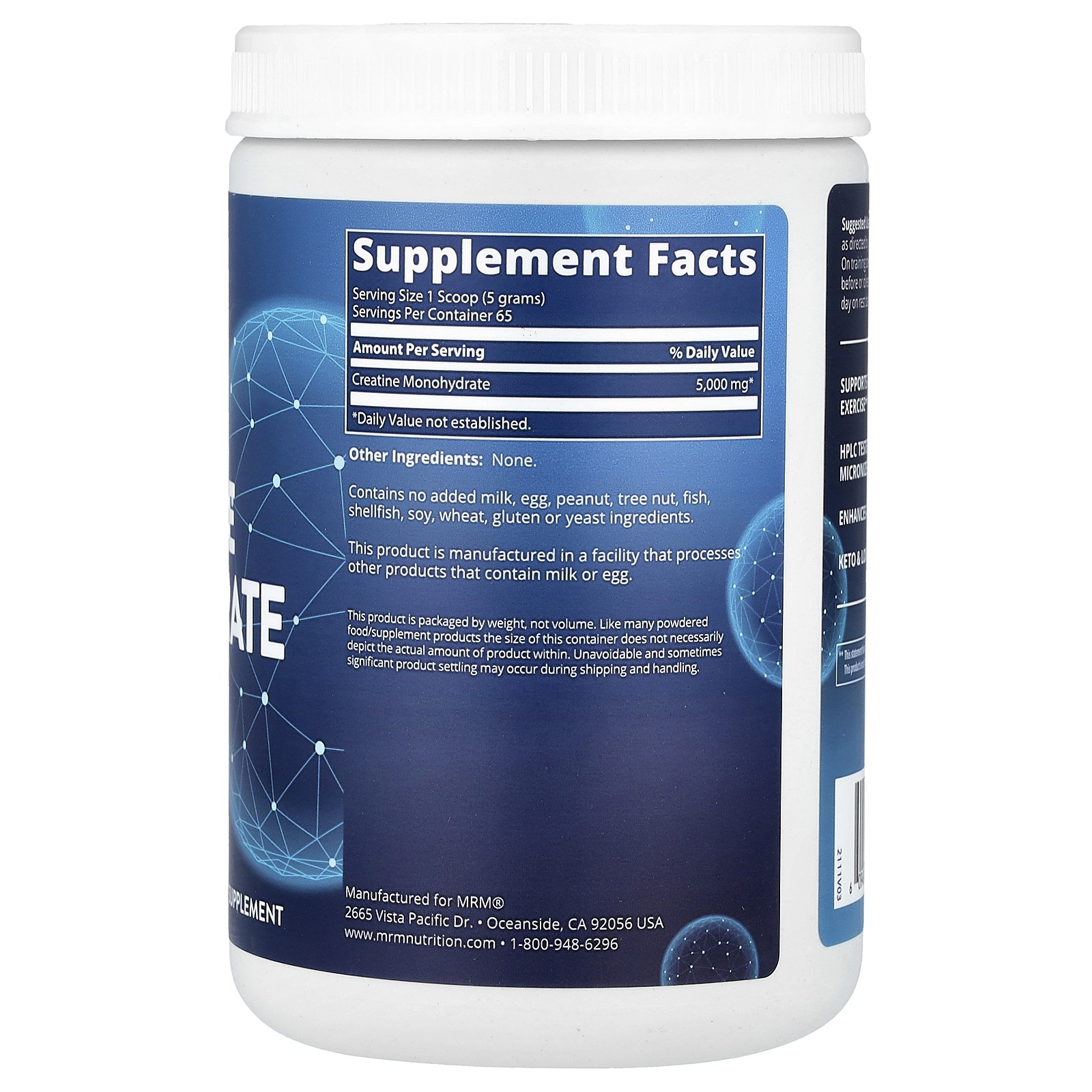 Creatine Monohydrate 325 , 11.5 oz (325 g)
