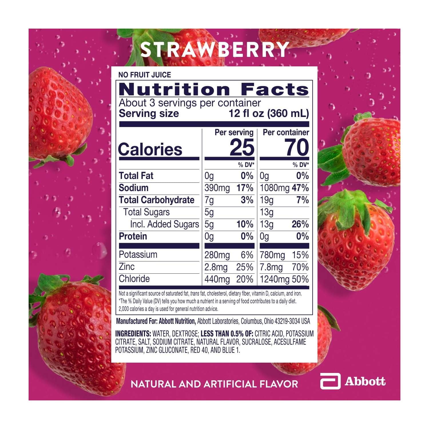 Pedialyte Electrolyte Drink, Strawberry, 1 Liter,NEW PRODUCT EXPLOSION