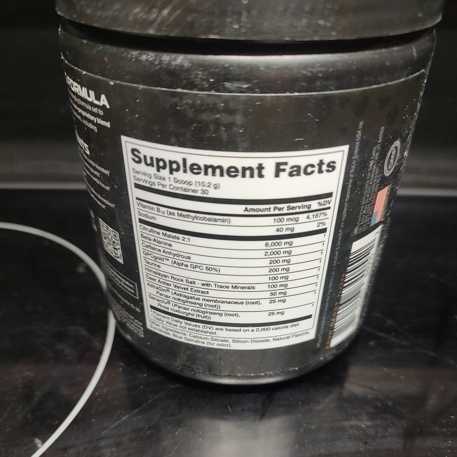 BUCKED UP PRE-WORKOUT Pump Focus Energy Tart Candy 30 Servings