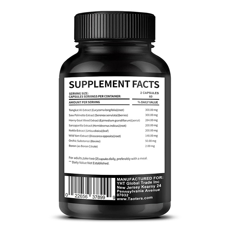 120 Caps Testosterone Booster – Increase Energy, Improve Muscle Strength&Growth