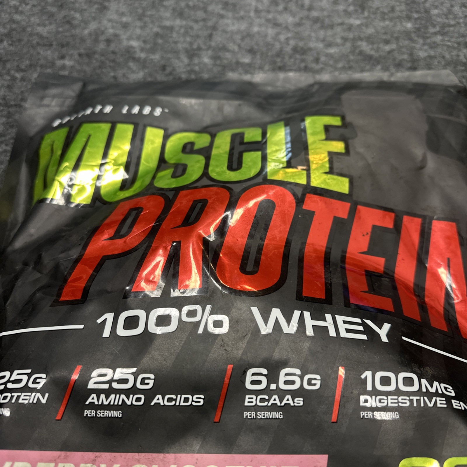 Goliath Labs Whey Muscle Protein Powder Strawberry Smoothie 5lb