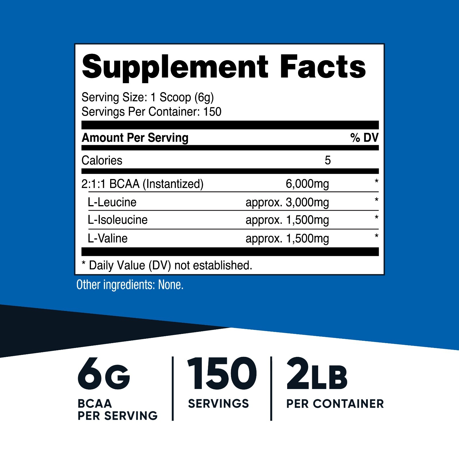 Nutricost BCAA Powder (Unflavored) 150 Servings – Branched Chain Amino Acids