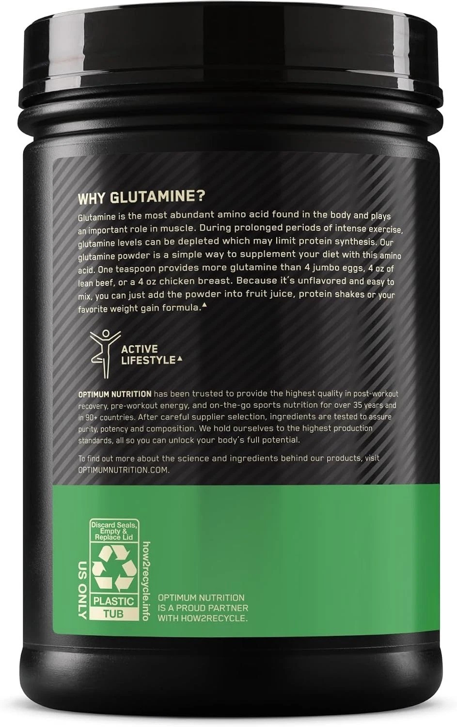 Elite L-Glutamine Powder 1000g for Muscle Recovery – 194 Servings