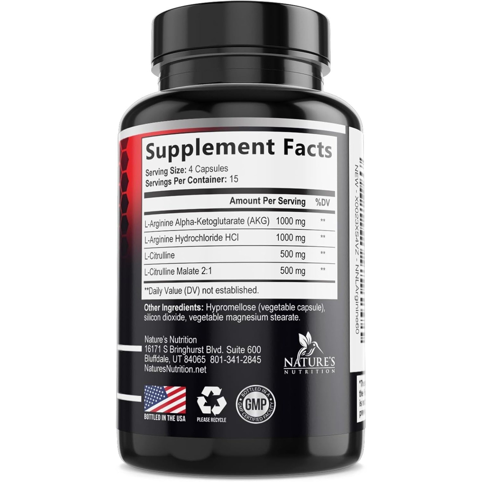 Oxido Nitrico y L-arginina Extra Fuerte Para Aumentar La Energia Muscular #1