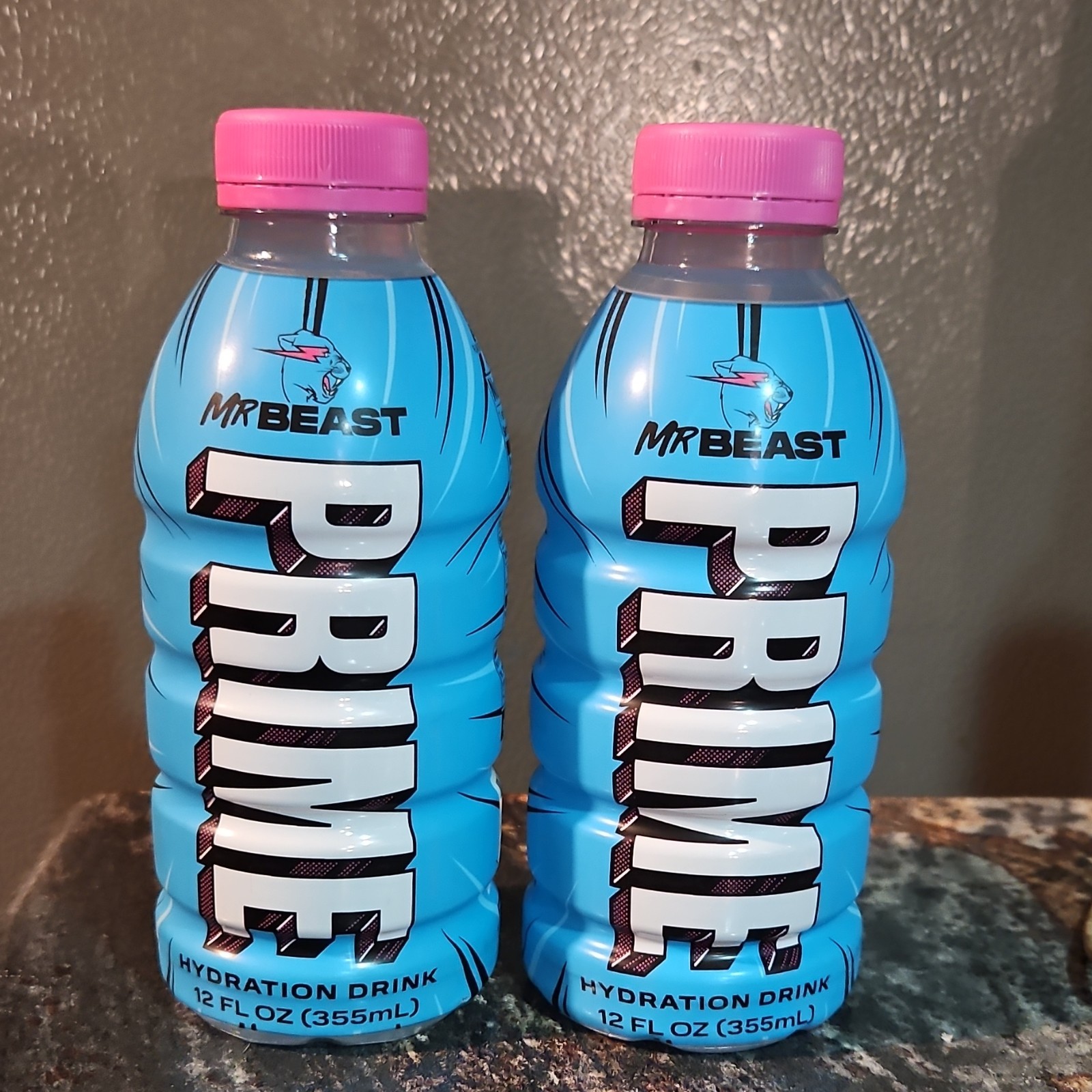 Prime Hydration Drink MrBeast Berry Freeze 12 fl oz Gluten-Free Caffeine-Free