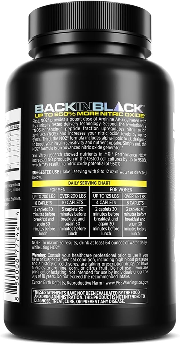 NO2 Nitric Oxide Capsules – Cardiovascular Support
