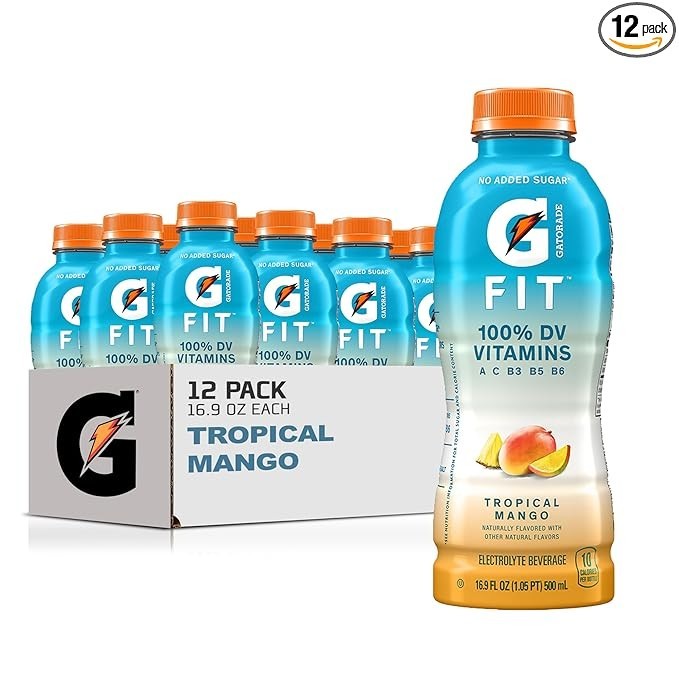 Gatorade Fit Electrolyte Beverage, Healthy Real Hydration, Tropical Mango