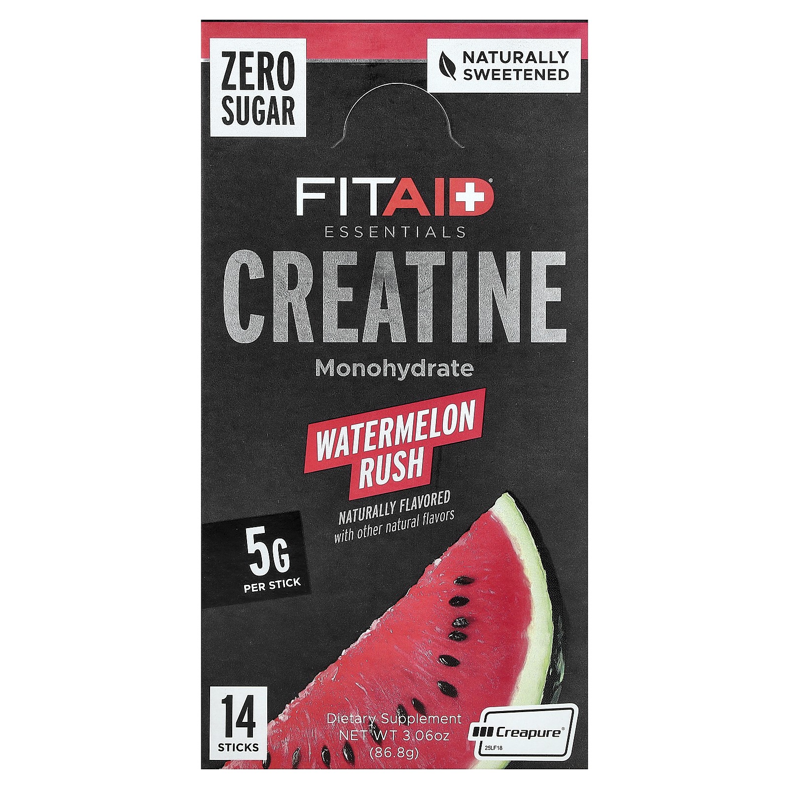 Essentials, Creatine Monohydrate, Watermelon Rush, 14 Sticks, 0.22 oz (6.2 g)