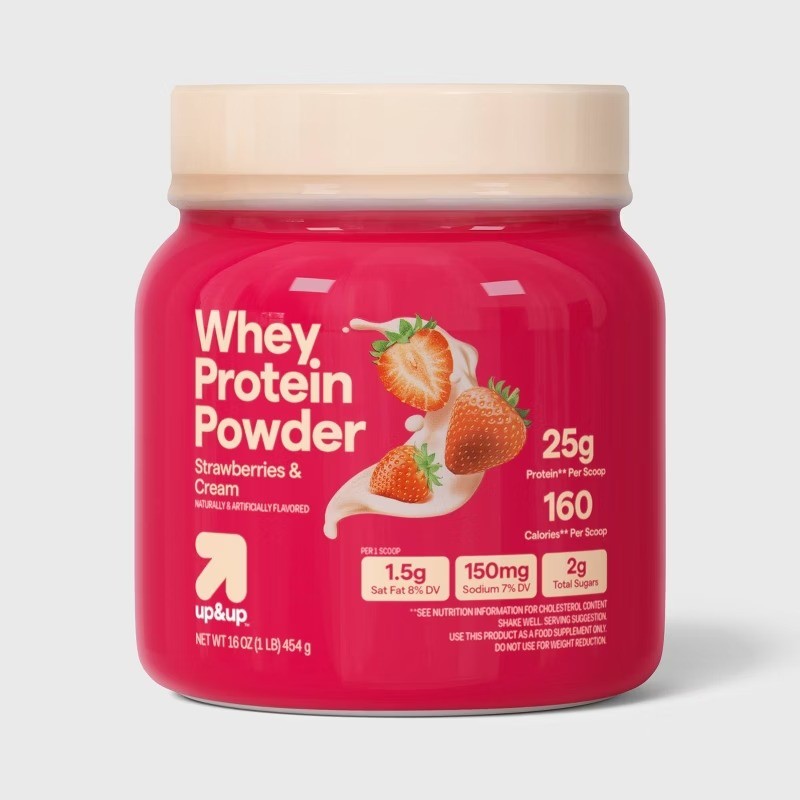 Whey Protein Powder – Strawberries and Cream – 16oz