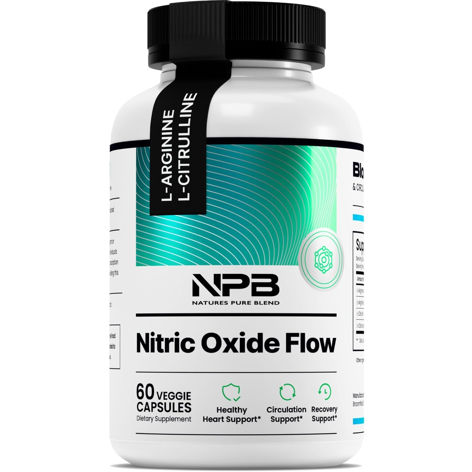 Nitric Oxide Supplements for Men – L-Arginine & L-Citrulline, Heart Support, 150