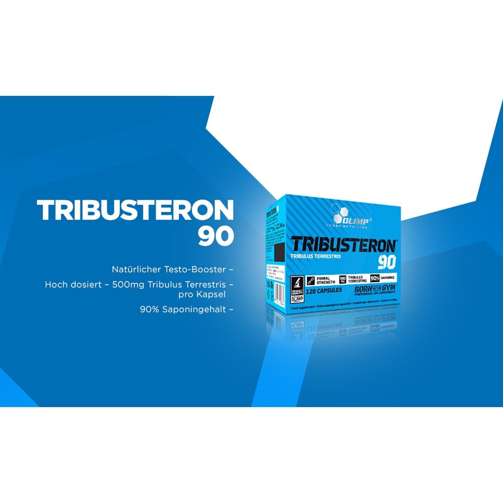 TRIBUSTERON 90 – 120-480 CAPSULES – TRIBULUS TERRESTRIS -TESTO Booster – Libido