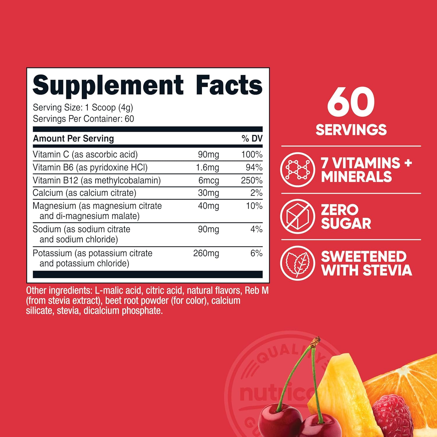 Electrolyte Complex Powder (60 Servings, Fruit Punch) – Hydration Supplement …