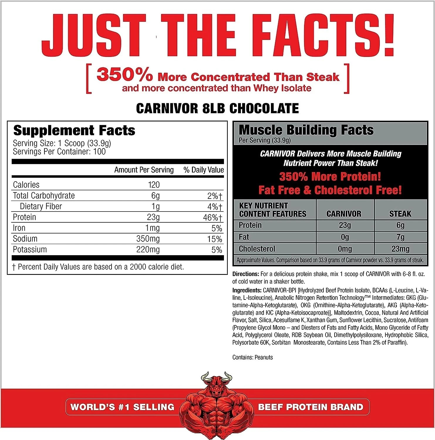 MuscleMeds Carnivor Beef Protein Isolate 100 Servings 7.34lb Bags 2 Flavors NEW