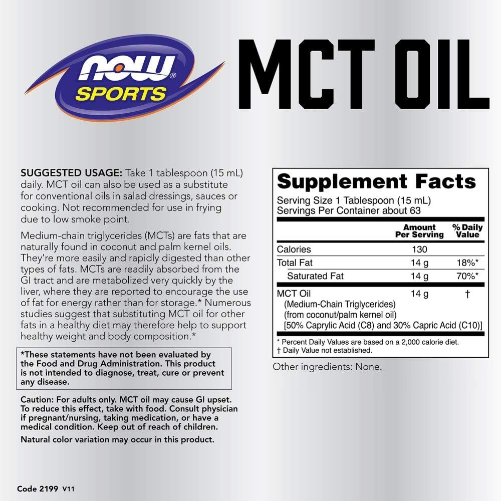 NOW FOODS MCT Oil, Weight Management, 32 fl oz
