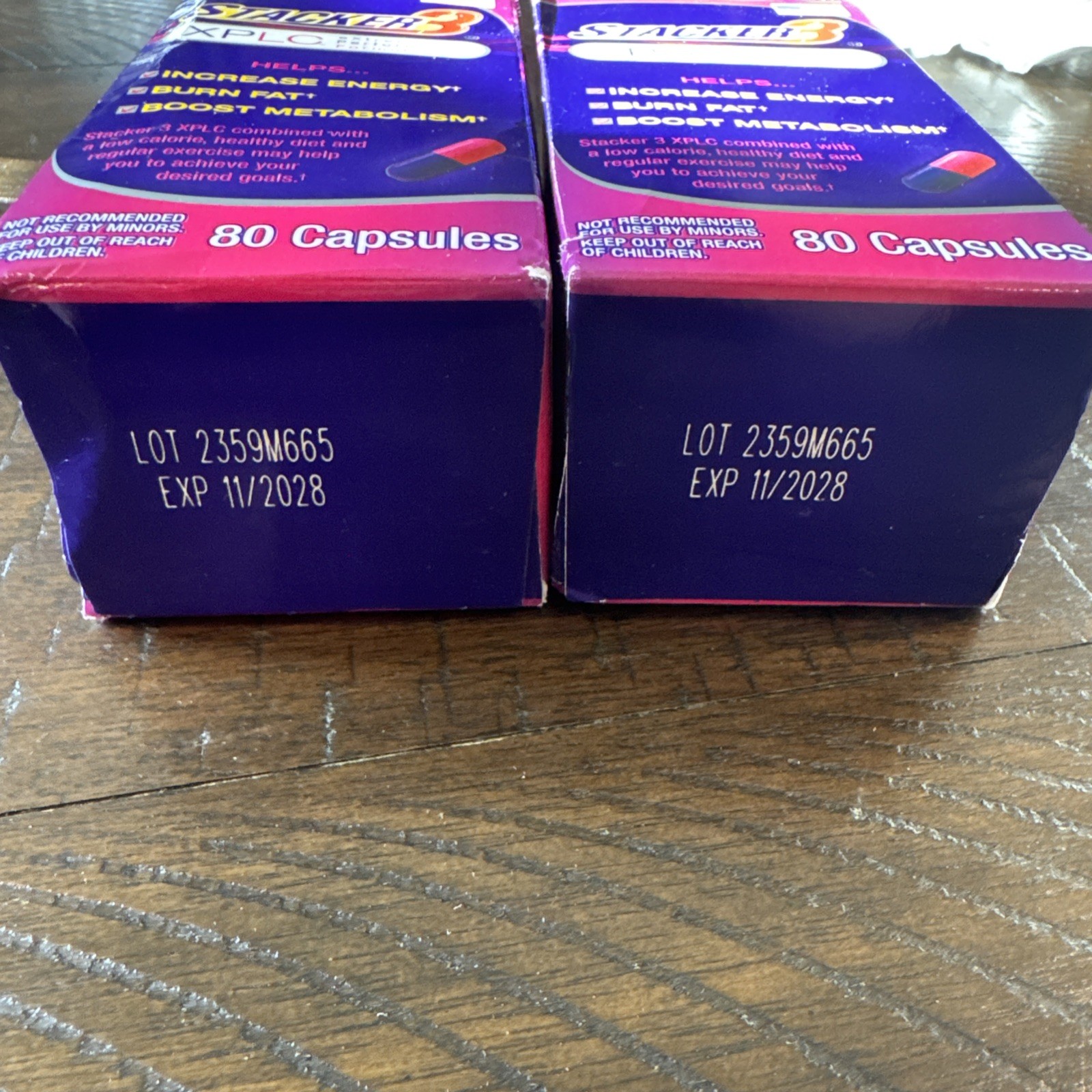 Stacker 3 XPLC 80 Capsules/Bottle Supplement 2X Bottles 160 Capsules Sealed NEW