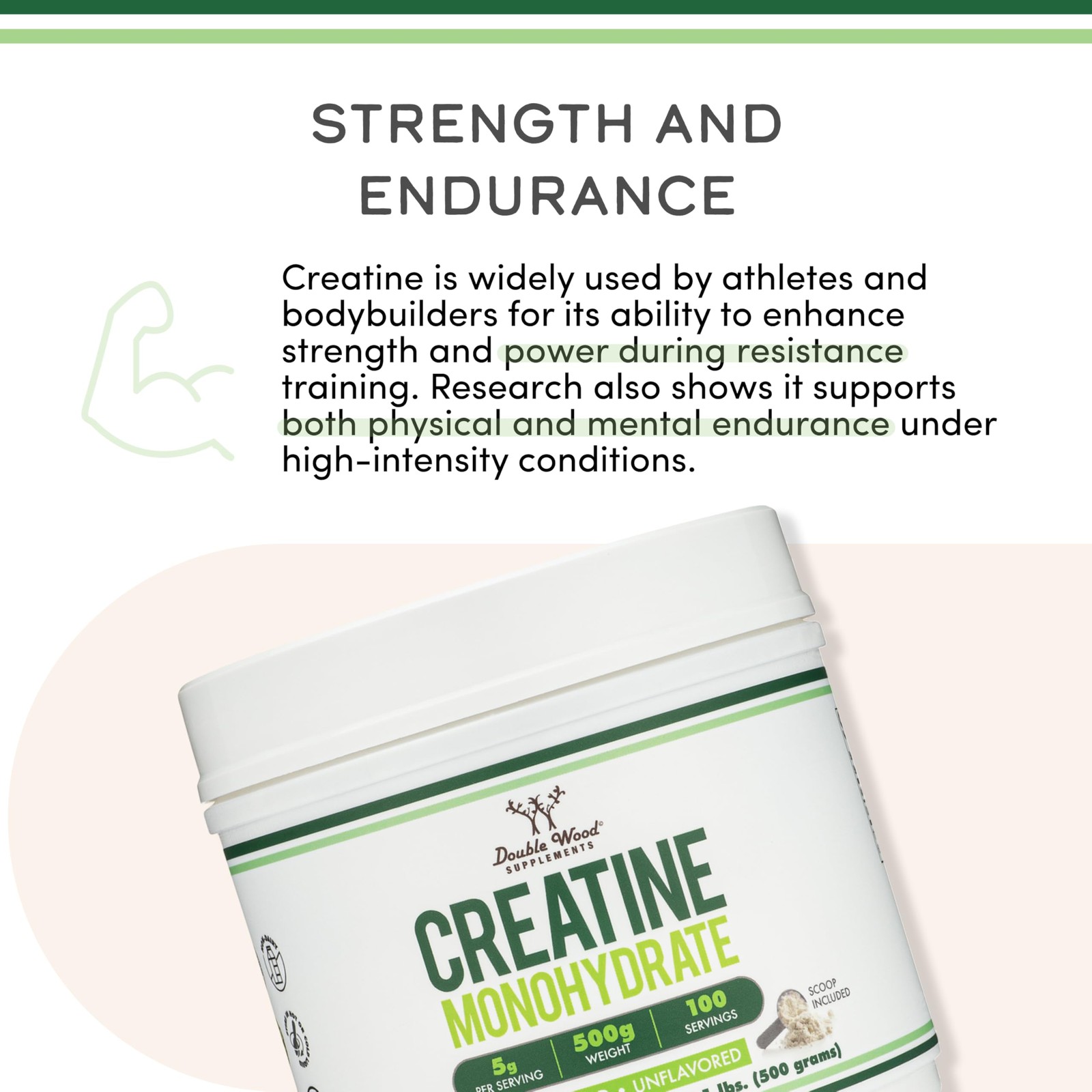 Micronized Creatine Monohydrate 5g, 17.6 Ounce (Pack of 1), No Color