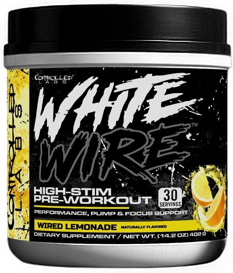 Controlled Labs White Wire High-Stim Pre-Workout 30 Servings 2 Flavors New