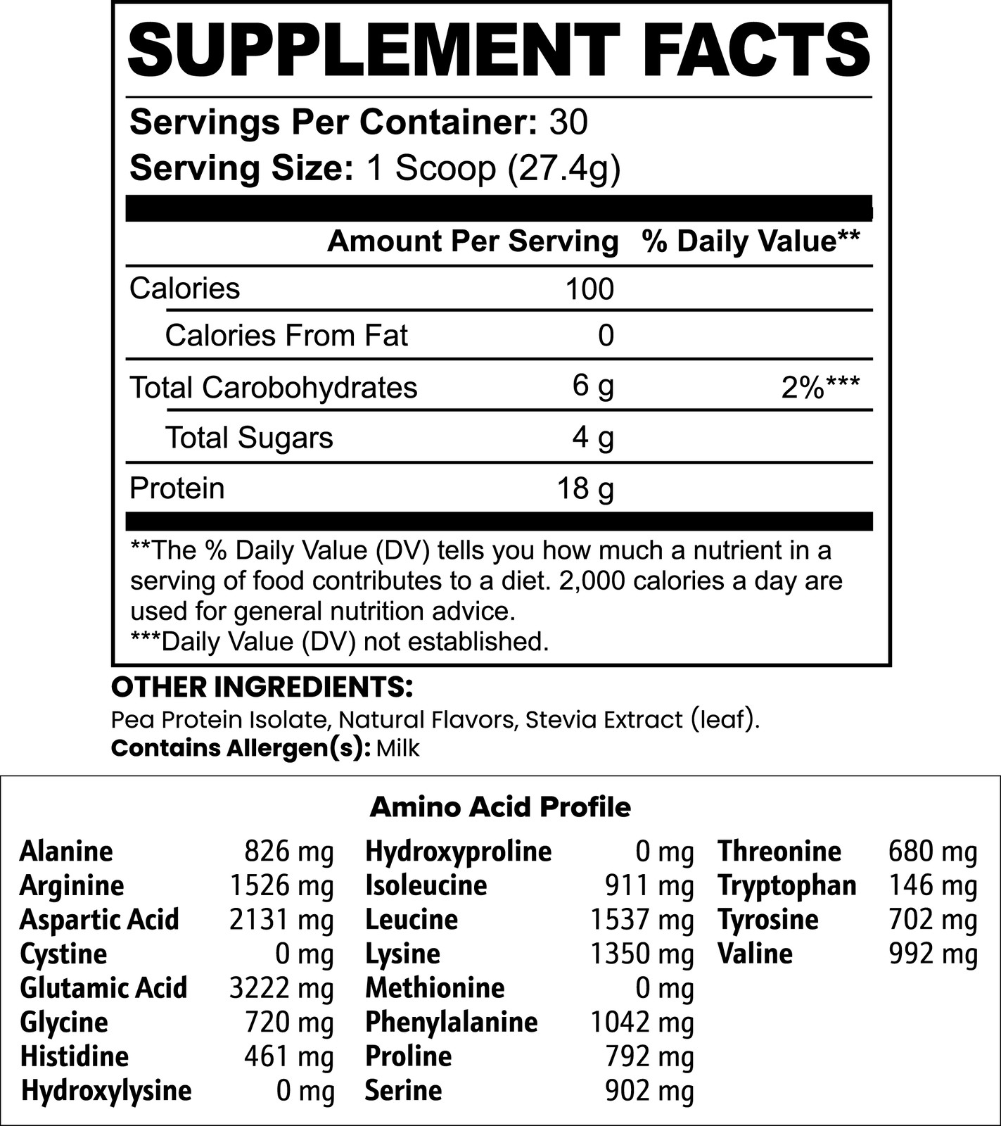 Gorilla Gains – Vegan Pea Protein Isolate (Vanilla)
