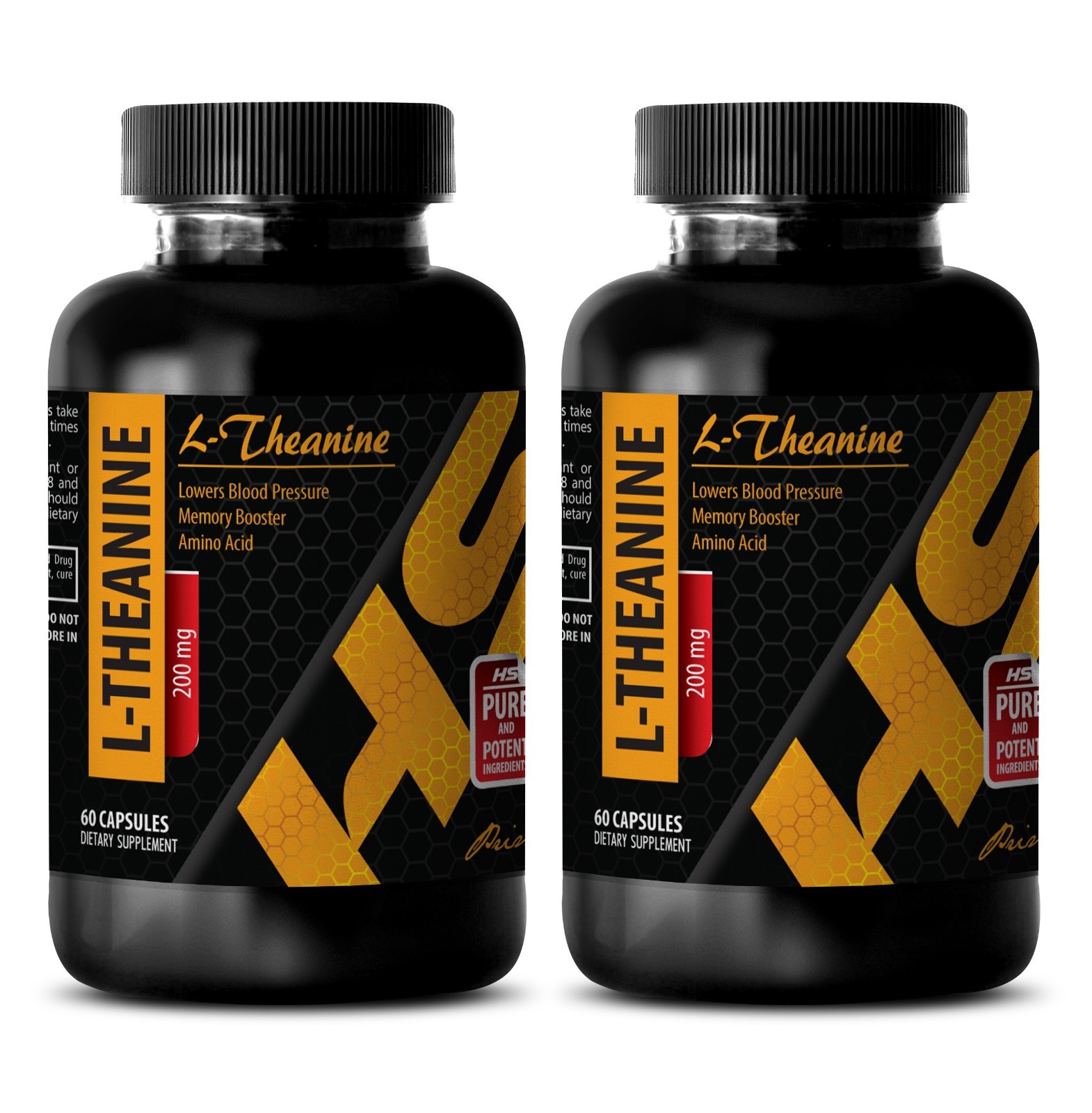 stress stress relief – L-Theanine 200mg – anti stress – 2 Bottles