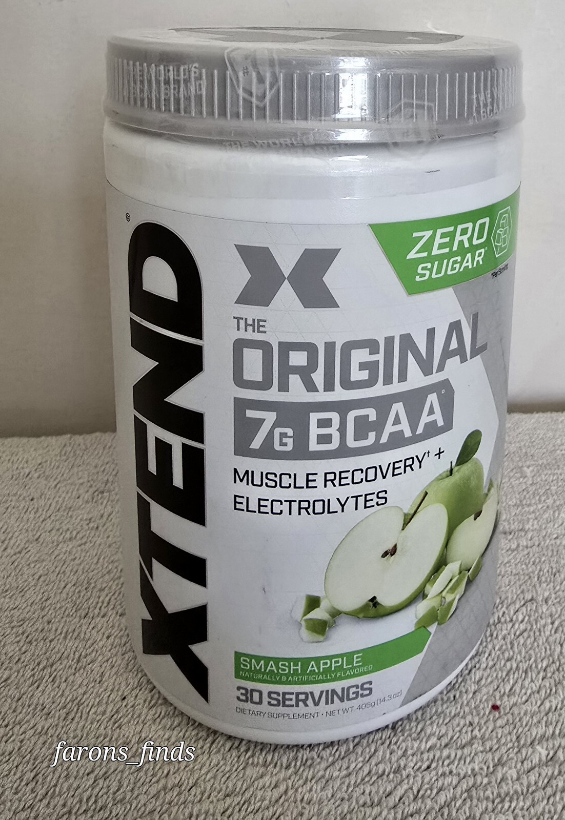 XTEND The Original 7G BCAA Zero Sugar Smash Apple, 14.3 oz (405g) 30 Servings