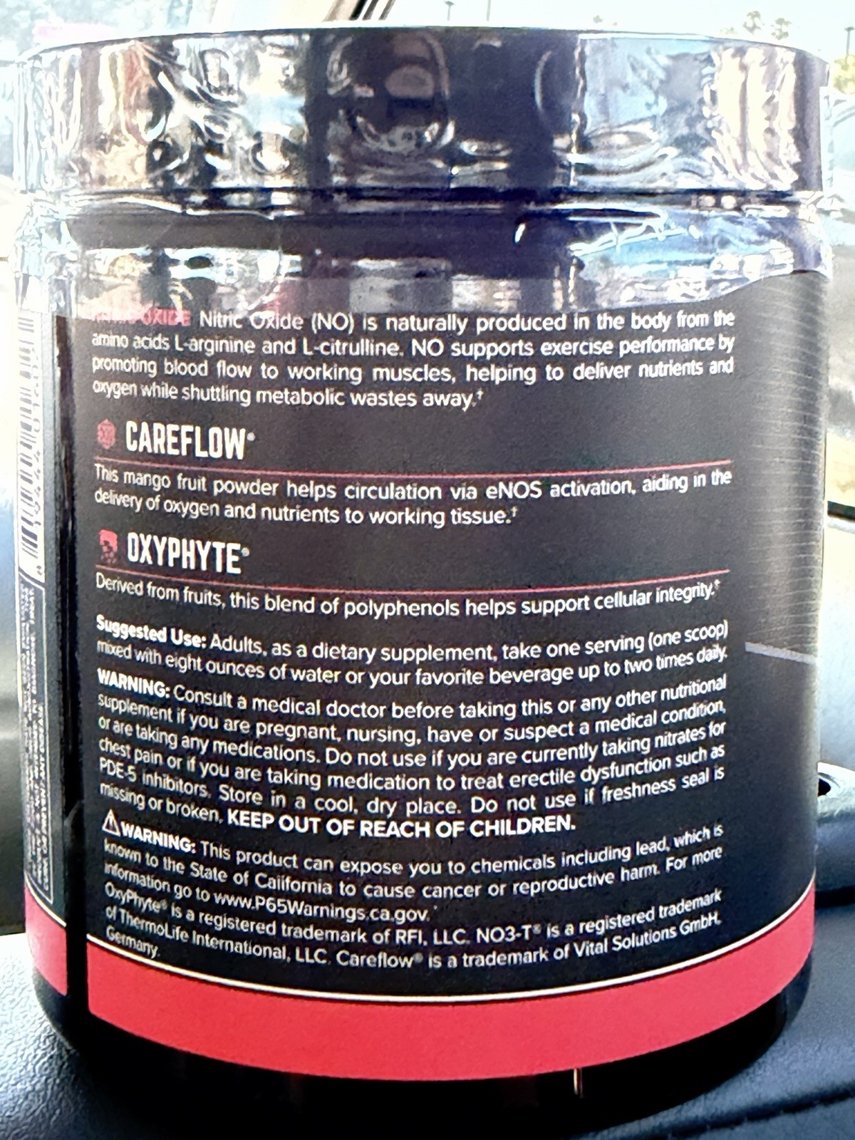 Onnit Total Nitric Oxide Harvest Fruit Punch 8.32 oz Performance Exp 07/2027