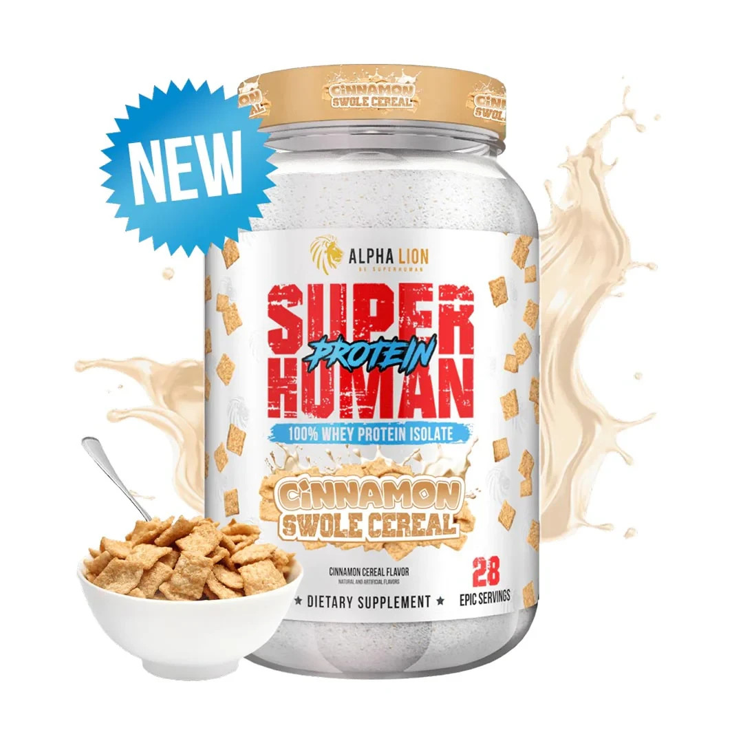 Superhuman 100% Whey Protein Isolate – Cinnamon Swole Cereal (28 Servings)