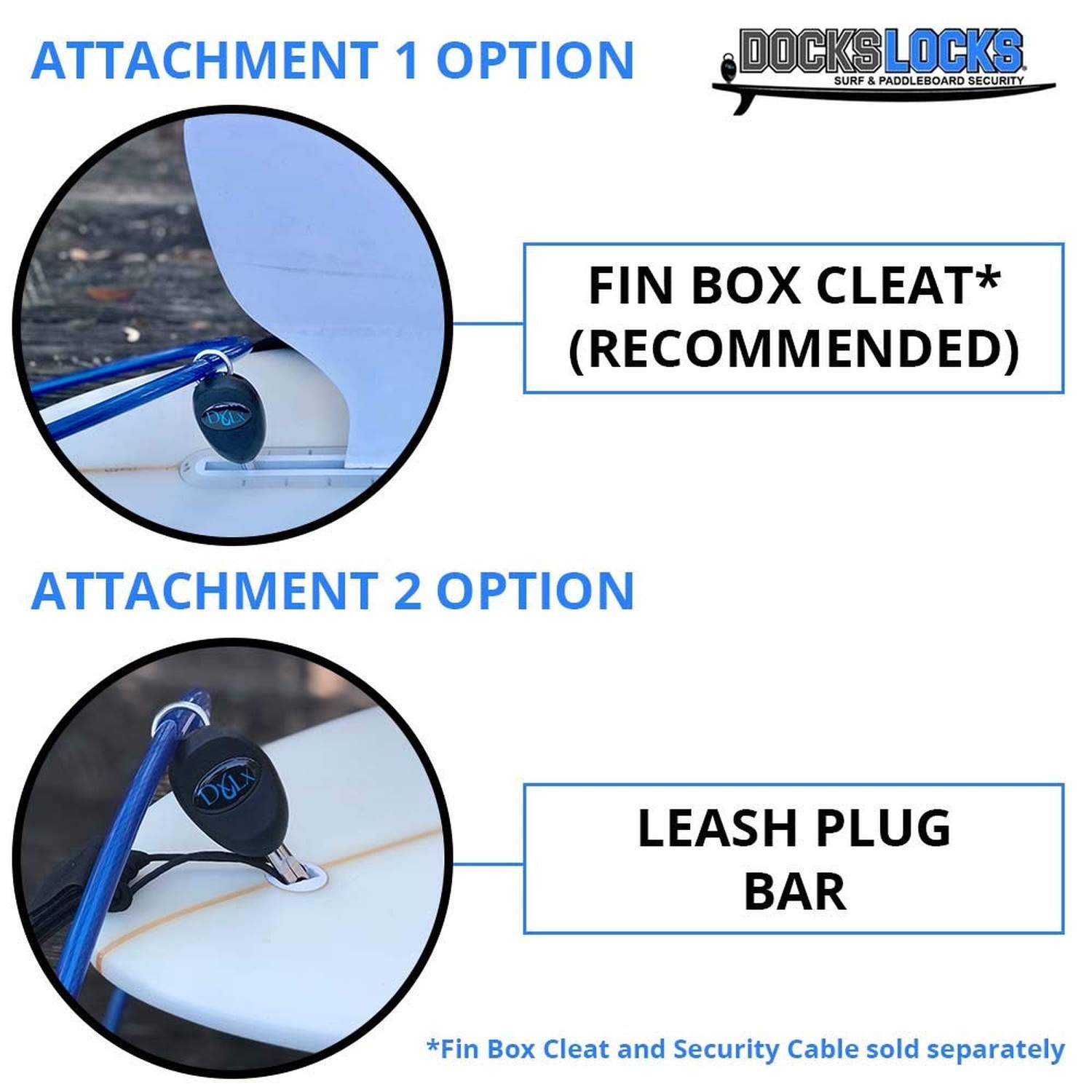 DocksLocks Extra DXLX Jaw Surfboard Security Lock Accessory