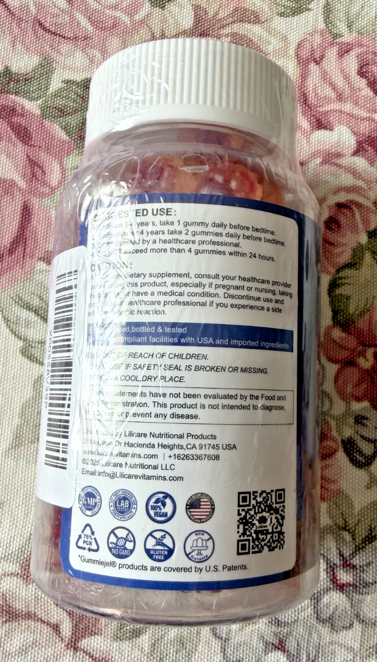 LILICARE Kids Reishi Mushroom Sleep Gummies – Melatonin Free Sleep Gummies
