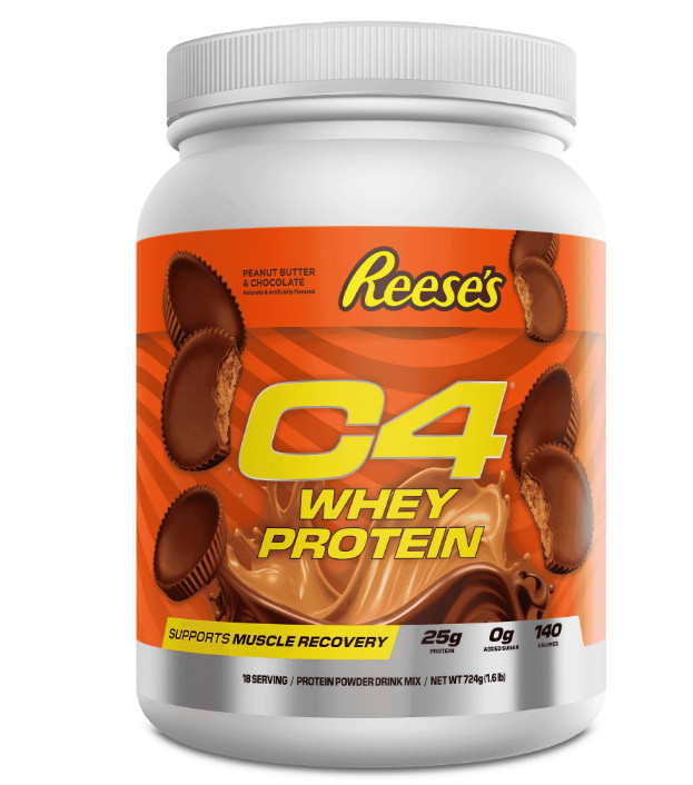 C4 Whey Protein Powder Reese’s Peanut Butter Cup 25g 18 Servings