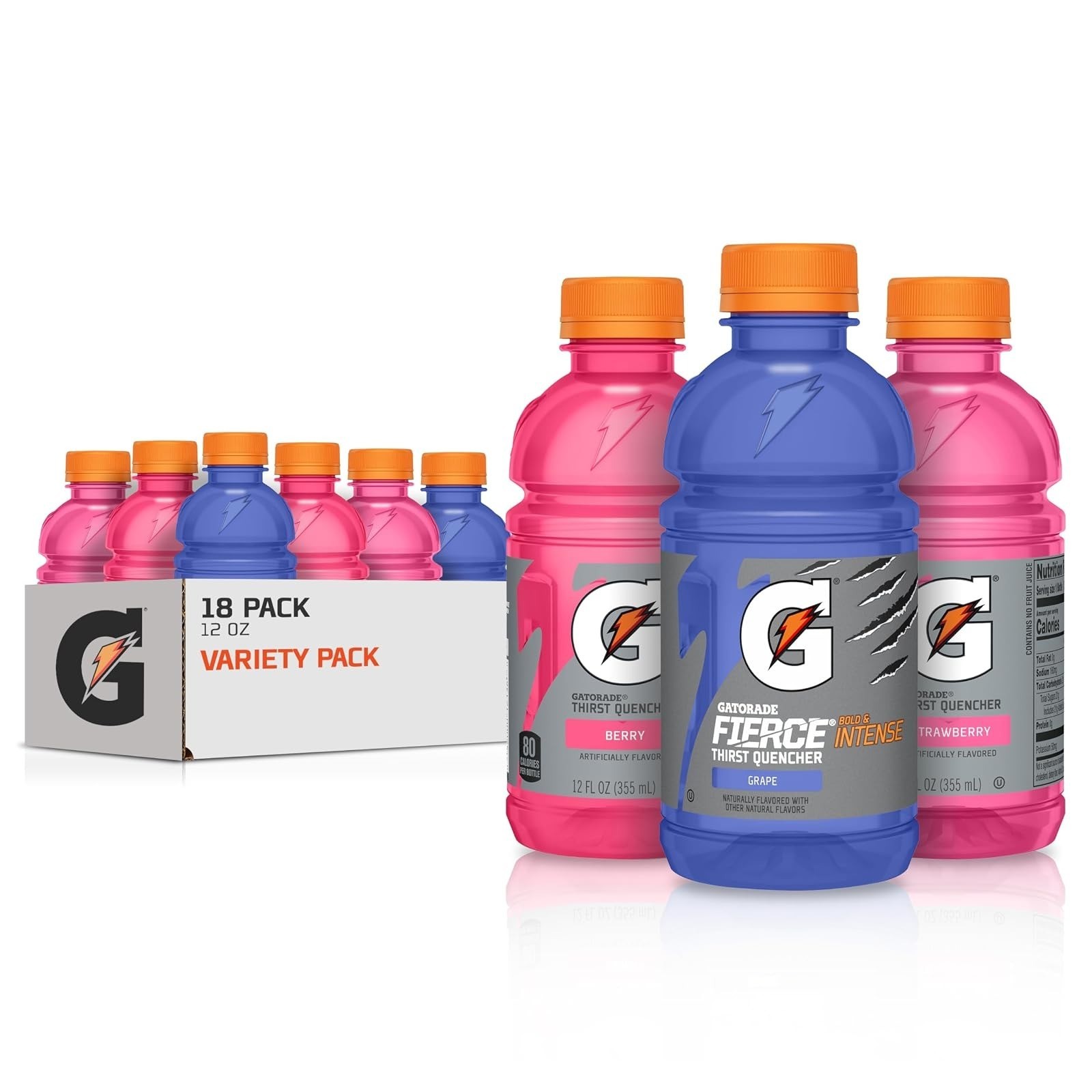 Gatorade Thirst Quencher Variety Pack 12 Fl Oz (Pack of 18)