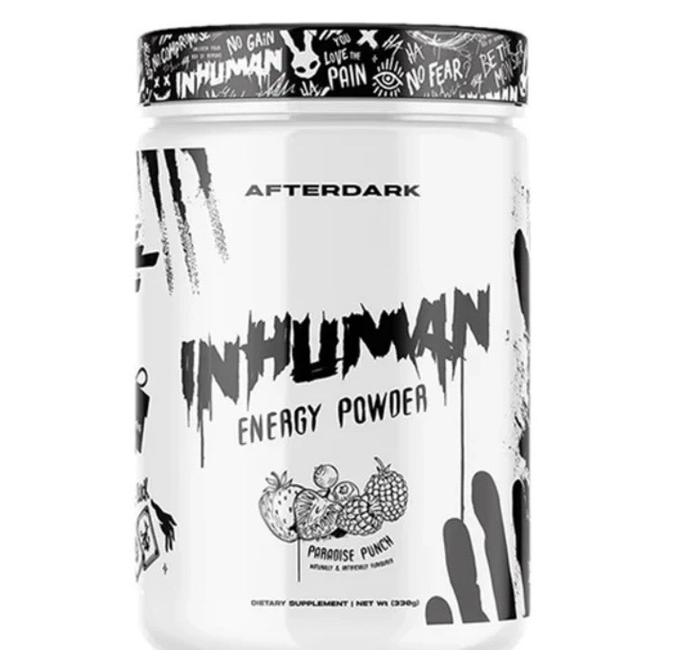 AFTERDARK INHUMAN PRE-WORKOUT V2 ENERGY PUMP PARADISE PUNCH EXP: 05-2026