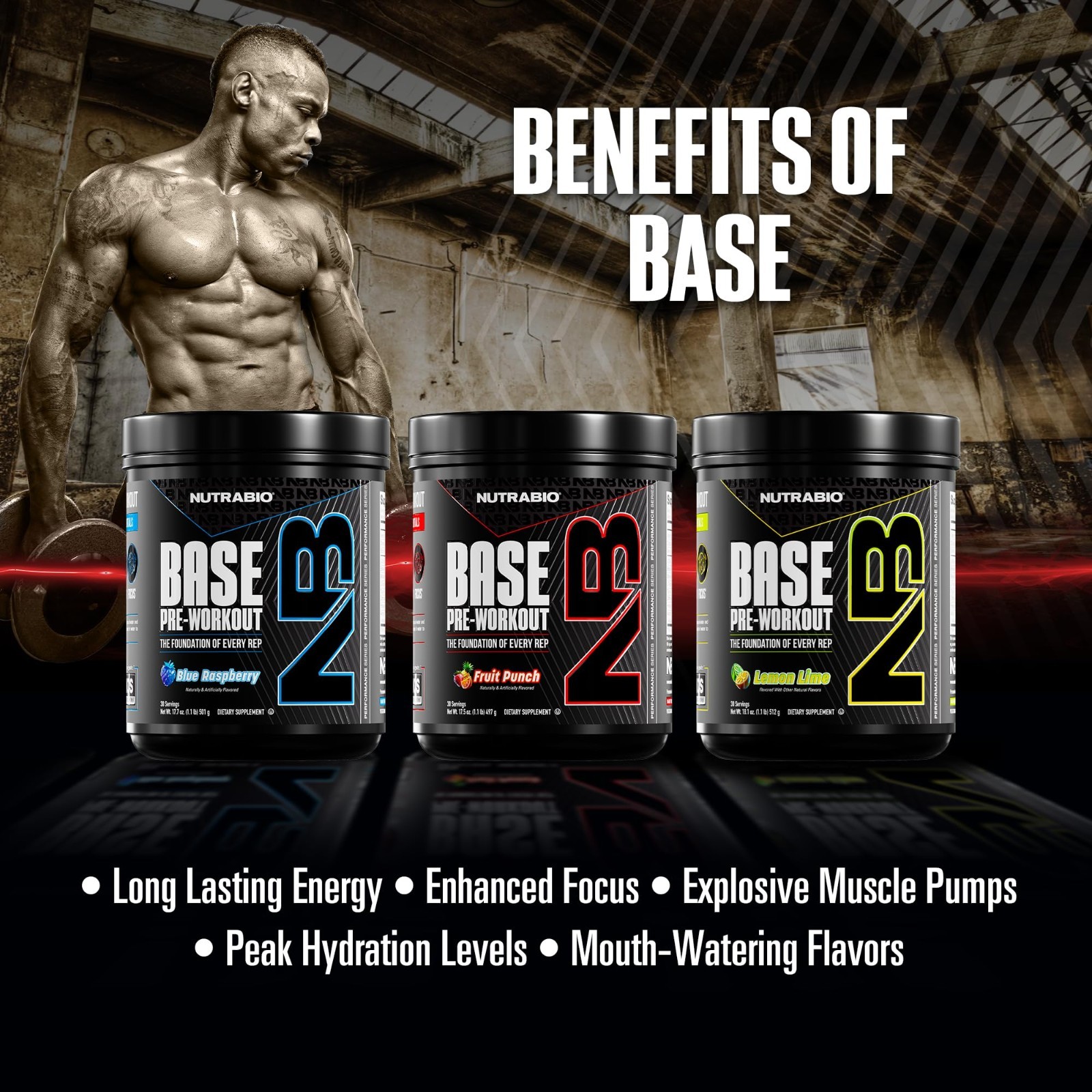 Pre-Workout Powder 200mg Caffeine, Sugar Free, Energy, Focus, Endurance, Pump –