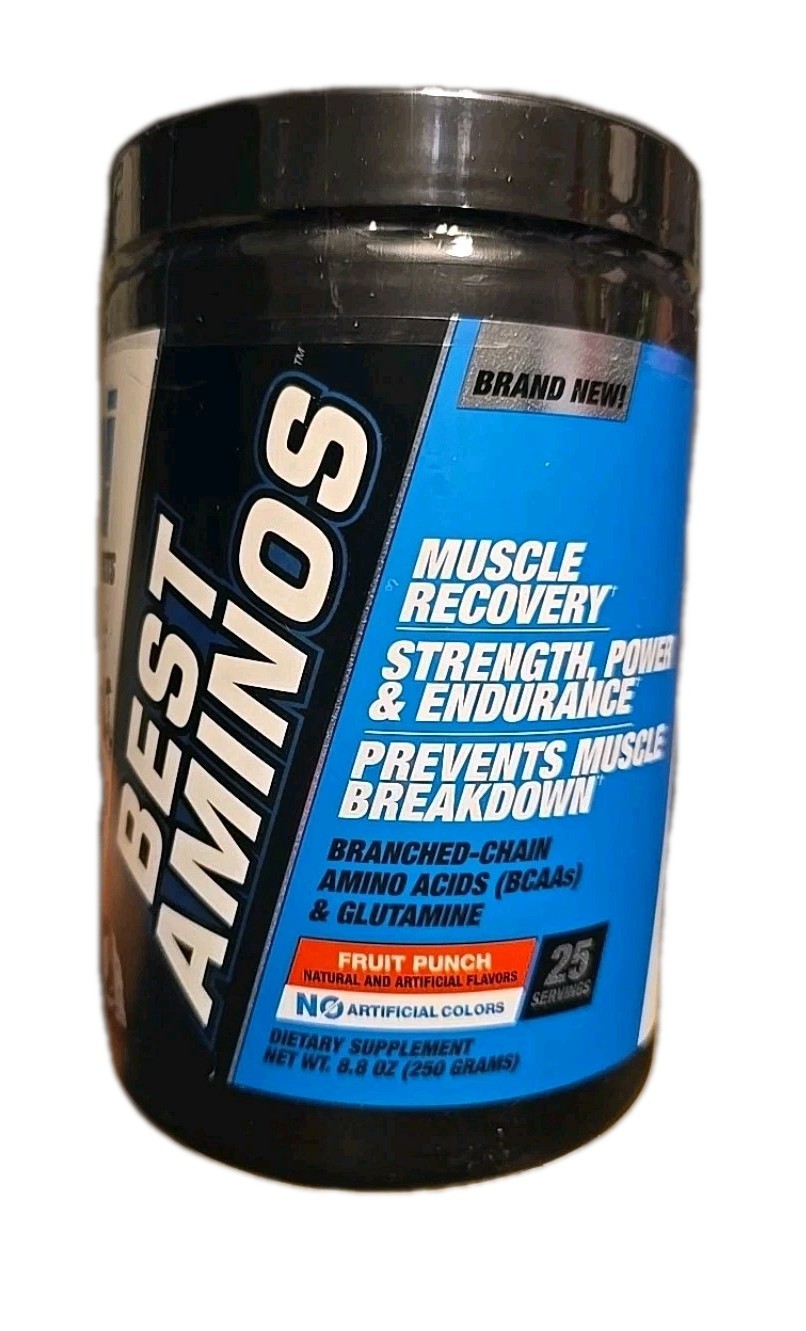 BPI Sports BEST AMINOS FRUIT PUNCH BEST BCAA PUMP 25 Serv Exp 11/26-NEW SEALED