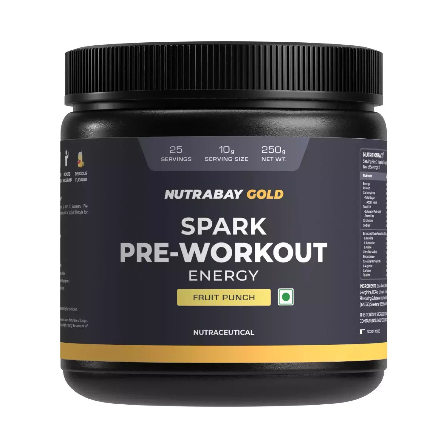 Gold Spark Pre Workout – 250g Fruit Punch 25 Servings best product