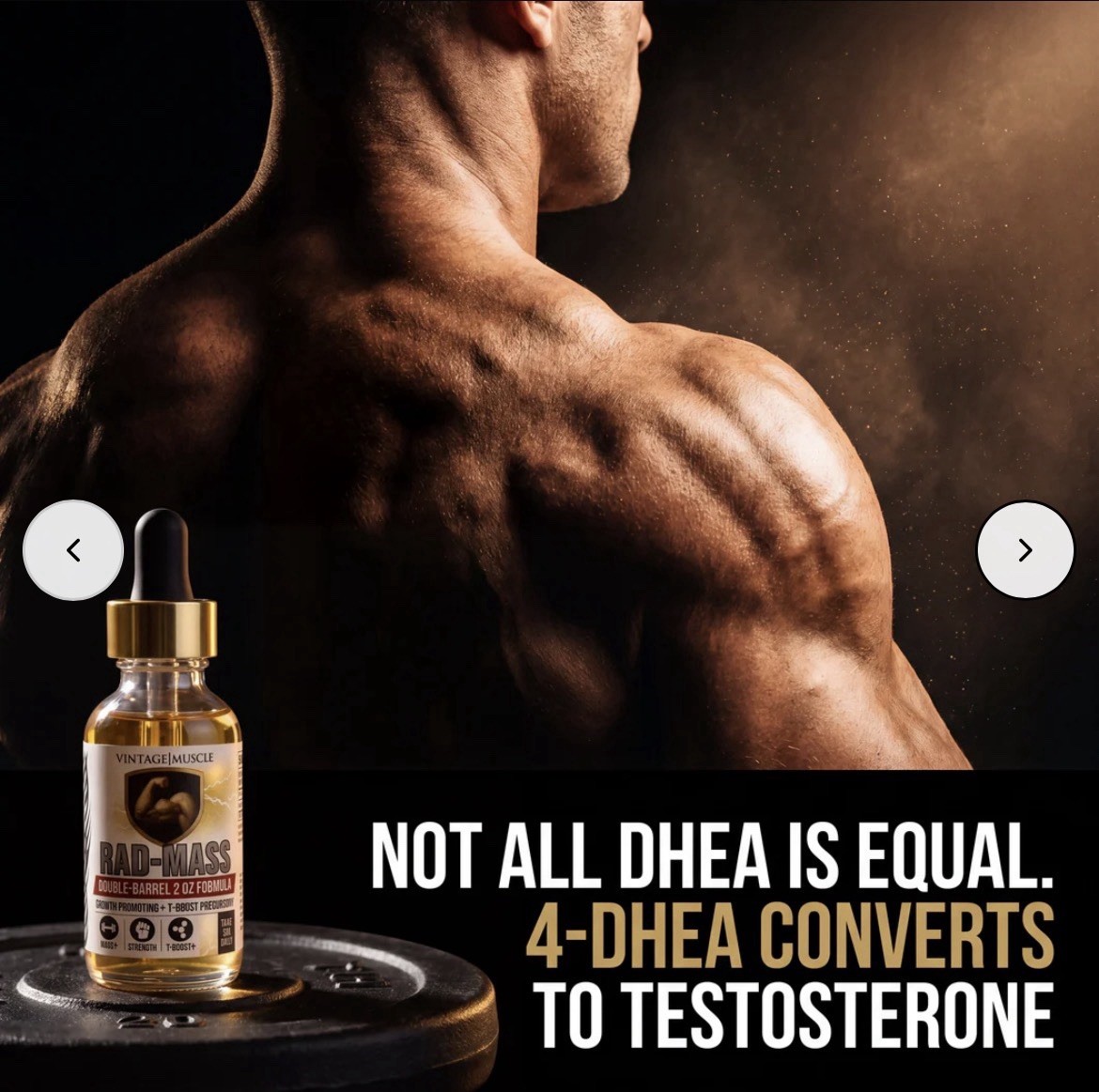 Rad Mass Stack 2 Step Precursor Test Base Muscle Gains By Vintage Muscle 💪🦍💧