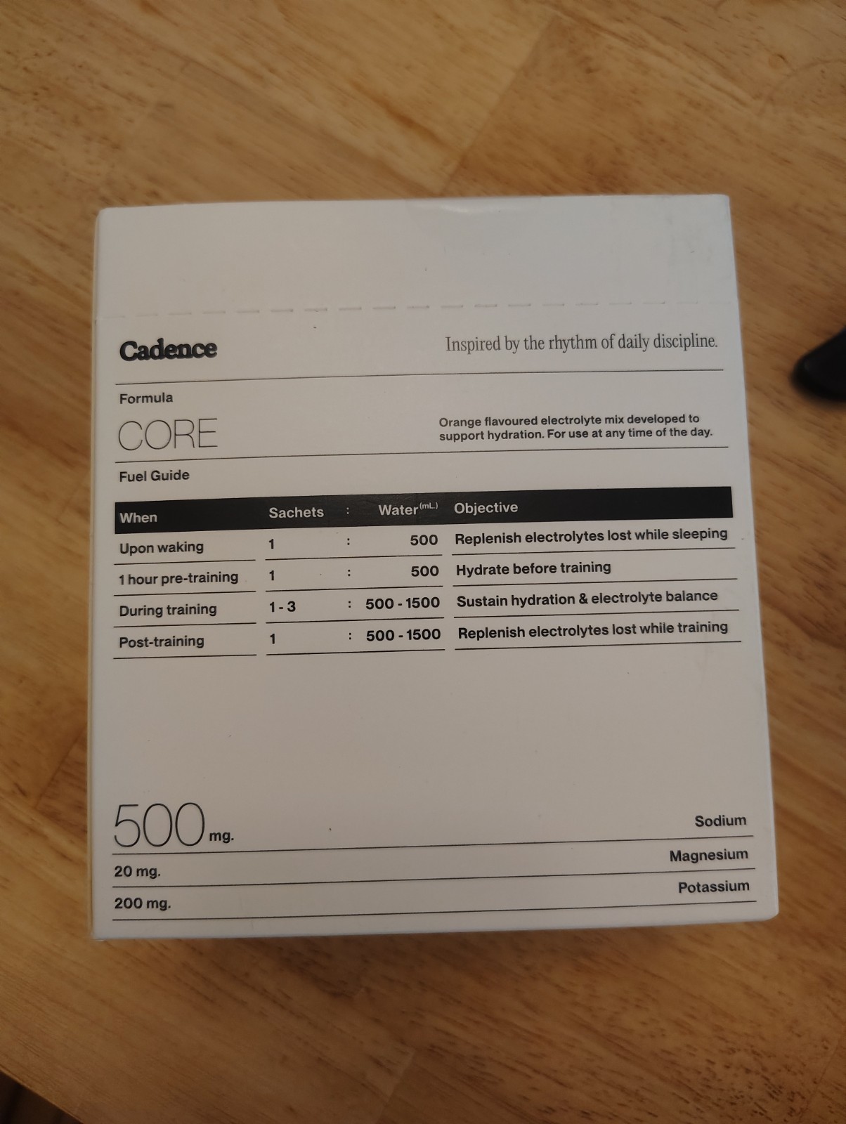 Cadence Sachets Core Orange – Carton (5g x 30) Science-Backed Hydration |…