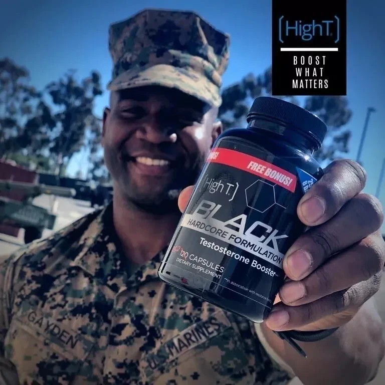 High T Black Testosterone Booster – Strength, Stamina & Sex Drive | 120 Caps