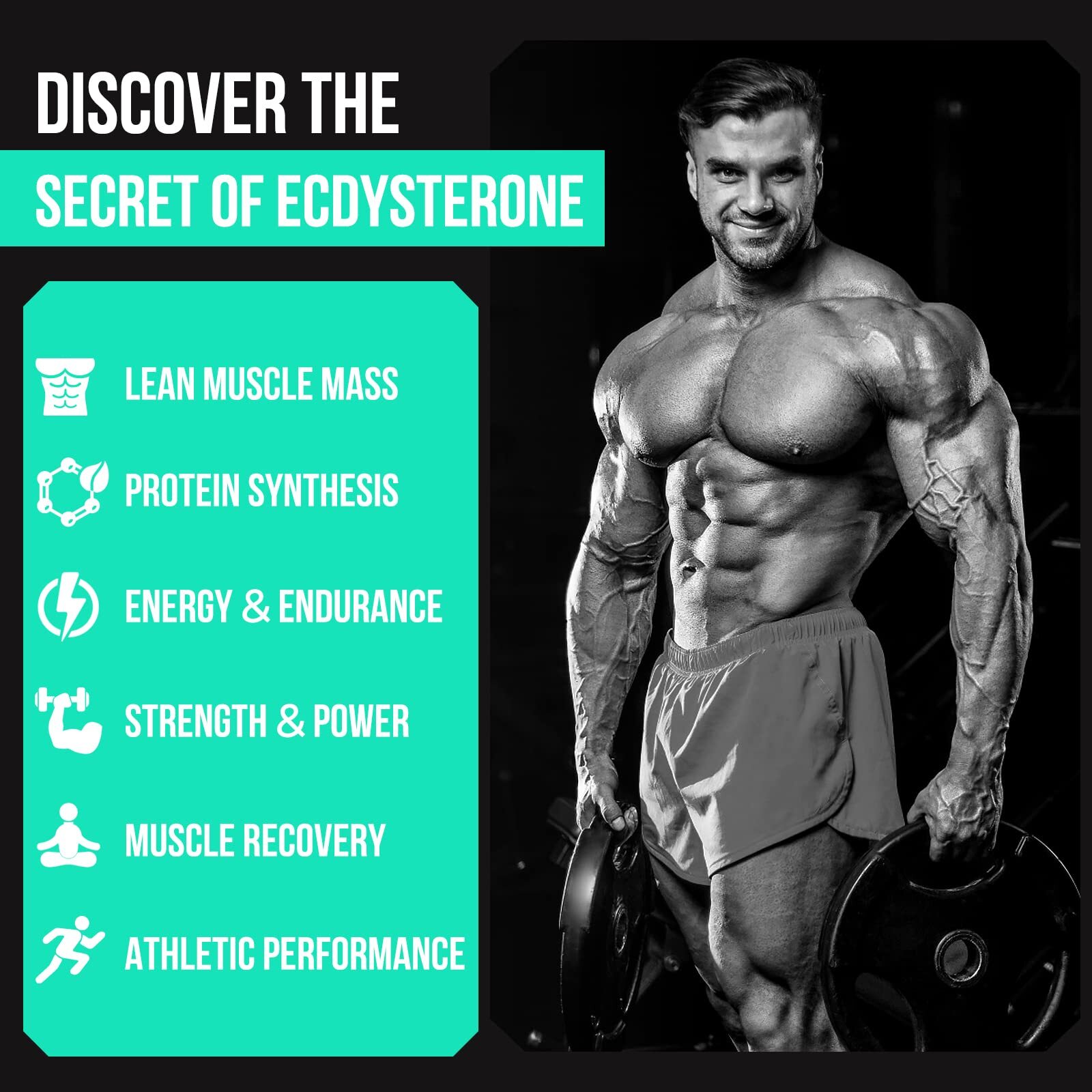 Beta Ecdysterone 98% Maximum Purity 60 Capsules 1200MG