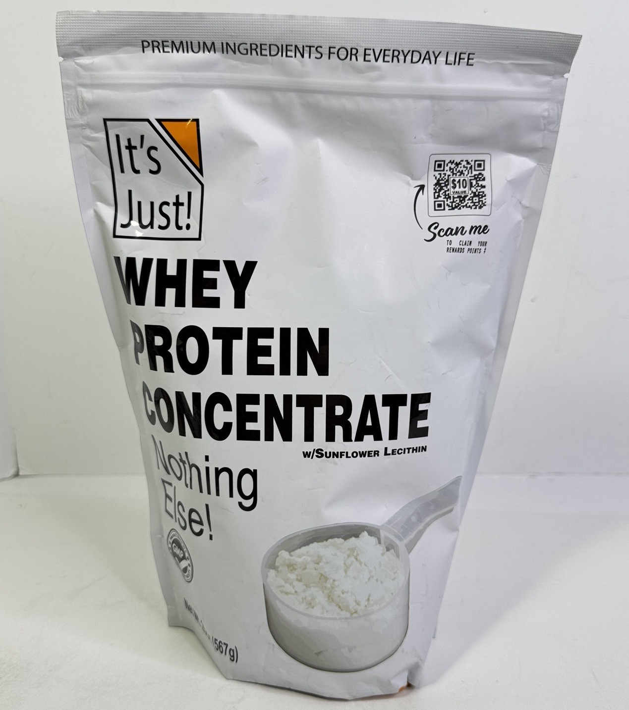 It’s Just! – 100% Whey Protein Concentrate Made in USA Premium 20 Oz Exp 01/2027