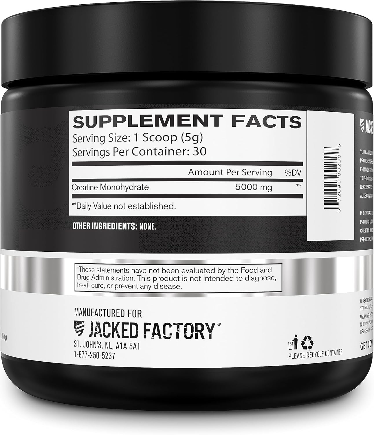 Creatine Monohydrate Powder 150g, Muscle Growth, Increased Strength 30 Servings.