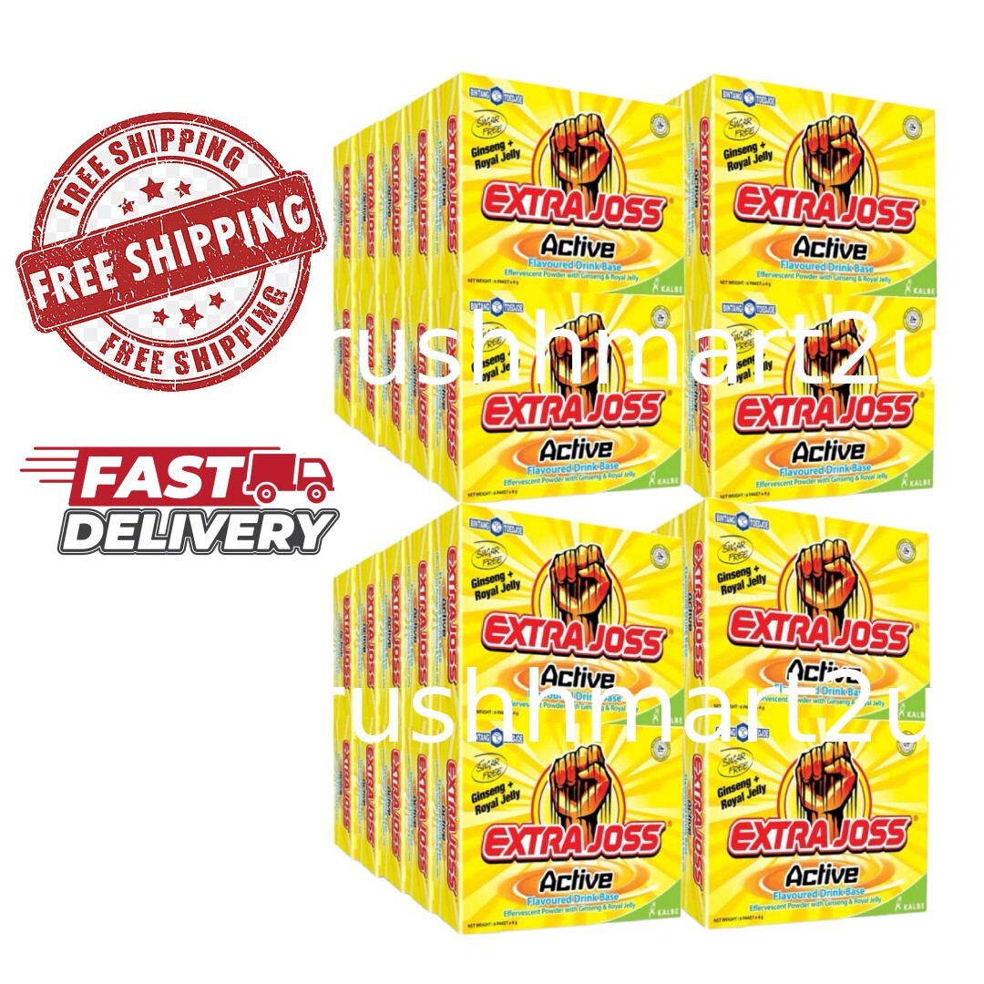 EXTRA JOSS Active Flavor 40 Box (240 Sachets) Energy Drink Powder EXPRESS SHIP