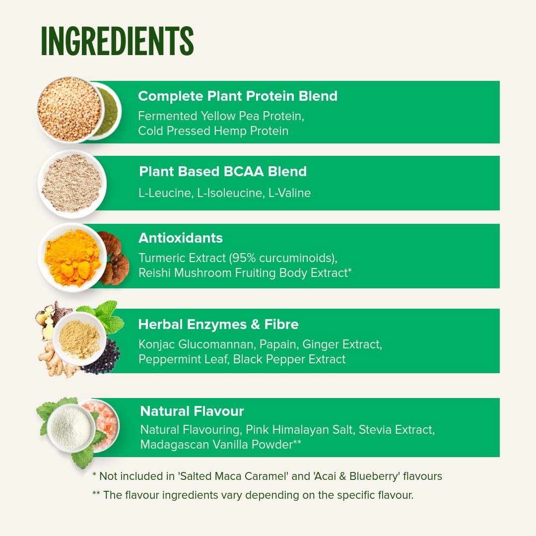 Perform Plant Protein Powder | 25g Protein with 6g BCAAs, Iron, Zinc, Turmeri…