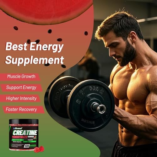 Creatine Monohydrate Gummies 6g Sugar-Free 120 Count