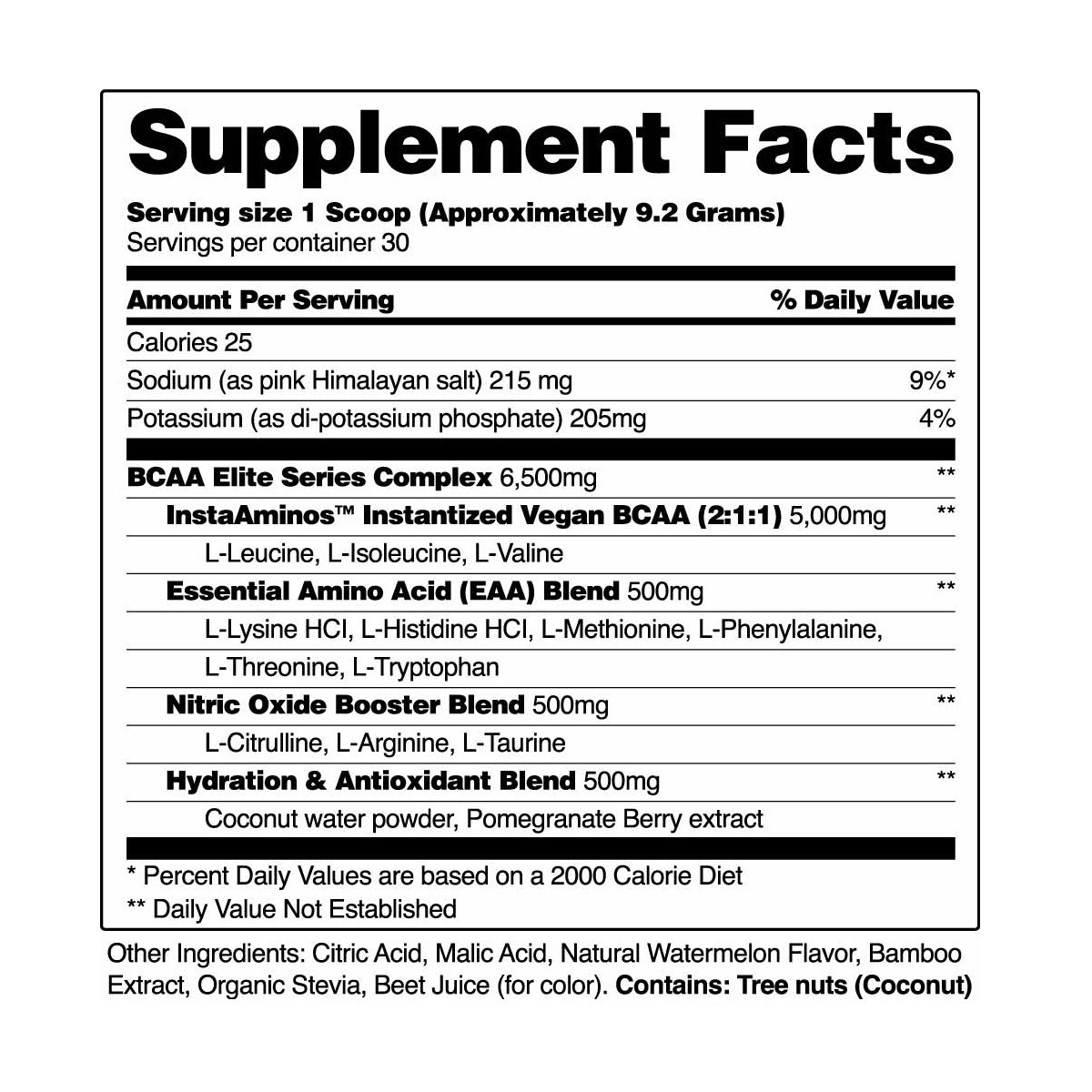 Pomegranate Watermelon BCAA Powder, Muscle Growth & Recovery – Amino Acids